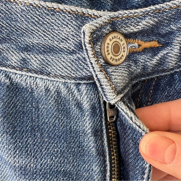 KANCAN HIGH RISE BOYFRIEND STRAIGHT SLOUCHY PATCH JEANS SIZE 10 NWT - Picture 6 of 10